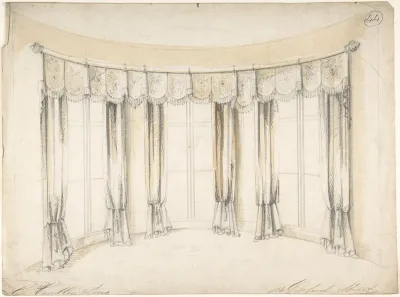 Design for Curtains for Three Windows