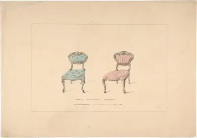Design for Drawing Room Chairs, Louis Quinze Style