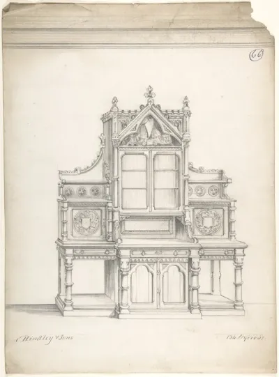 Design for Gothic Sideboard