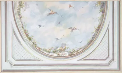 Design for Grand Salon Ceiling, Hôtel Hope
