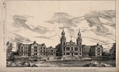Design for Hospital for Incurables, Scotland