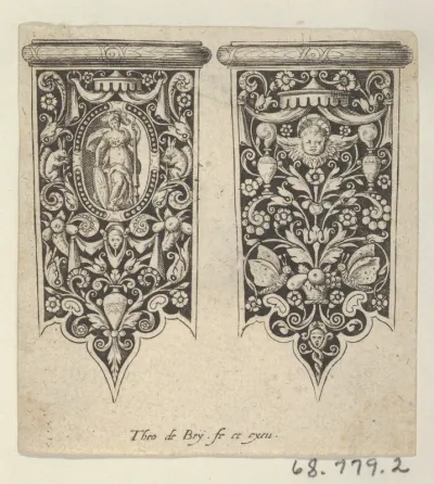 Design for Knife Handles, from Mansches de Coutiaus