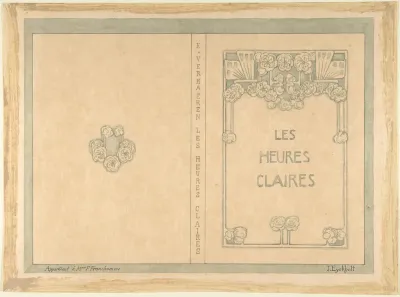 Design for "Les Heures Claires"  by Emile Verhaeren