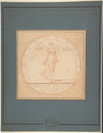 Design for medal commemorating the capture of Port Mahon