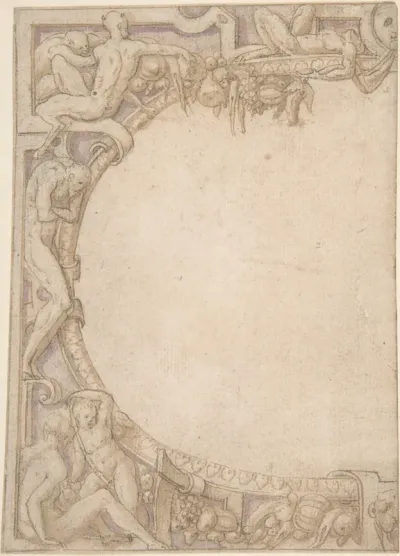 Design for One Half of an Ornamental Border