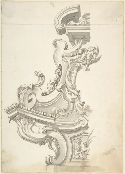 Design for One Half of an Overdoor