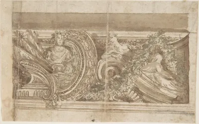 Design for Part of a Decorated Cornice