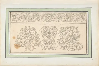 Design for plate 2, from "Orthographia"