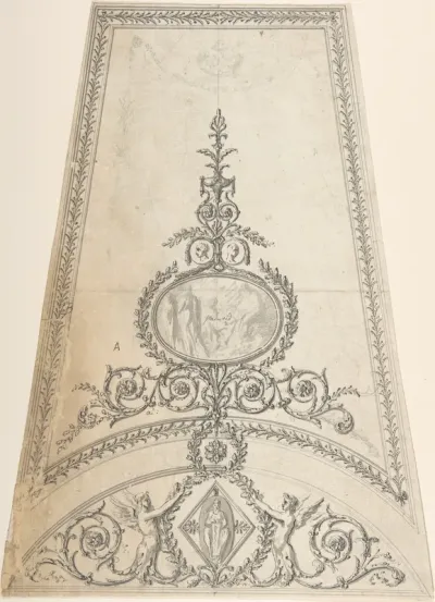 Design for Segment of an Octagonal Ceiling; Gower House, Whitehall, London