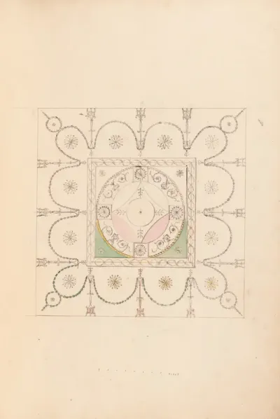 Design for the Ceiling of a Bedchamber at Goodwood House, Sussex