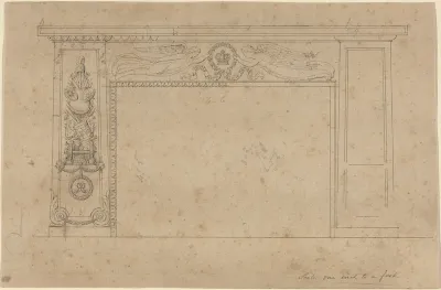Design for the Chimney Piece in the Throne Room, Buckingham Palace
