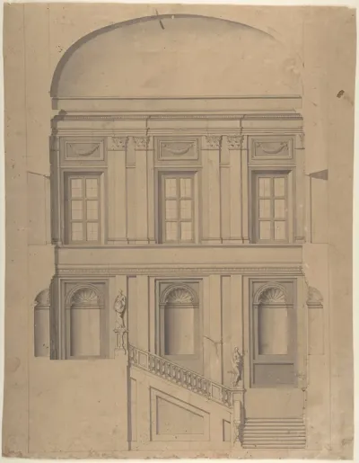 Design for the Elevation of a Palace Interior