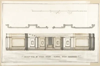 Design for the Entrance of the Loggia of the Villa of Pope Julius