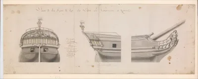 Design for the Frigate "La Didion"