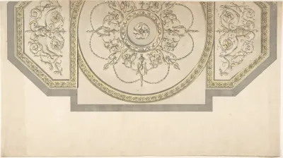 Design for the Gallery ceiling, Richmond House, Whitehall, London