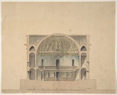 Design for the Interior Elevation of a Theater