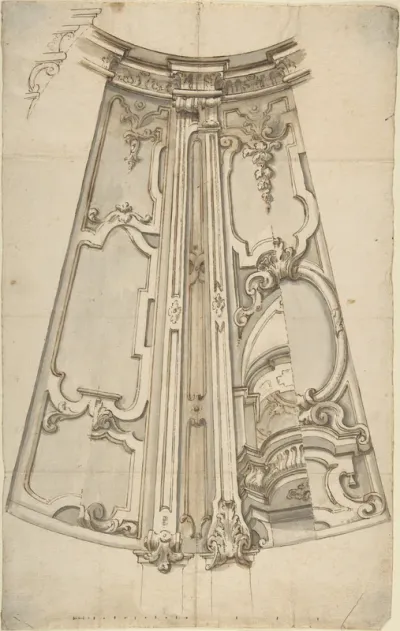Design for the Ornamentation of a Section of a Ceiling
