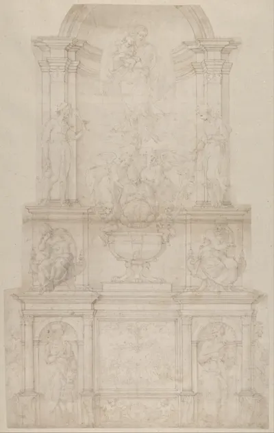 Design for the Tomb of Pope Julius II della Rovere
