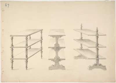 Design for Three Sets of Shelves