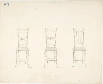 Design for Three Slender Chairs