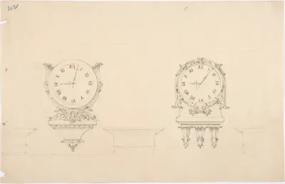 Design for Two Clocks and Three Brackets