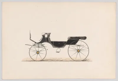 Design for Vis-A-Vis Cabriolet Carriage