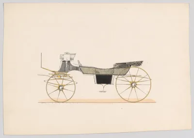 Design for Vis-A-Vis/Sociable Carriage