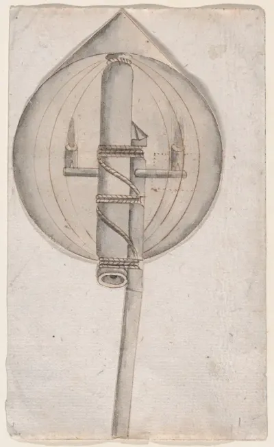 Design of fireworks: the rocket in its propelling capsule