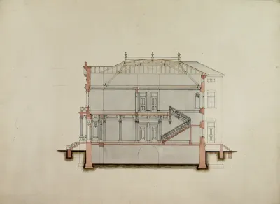 Design Studies, Section Through House, Presentation