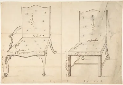 Designs for an Armchair and Side Chair