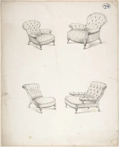 Designs for Four Upholstered Chairs