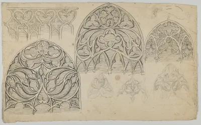 Designs for Gothic tracery