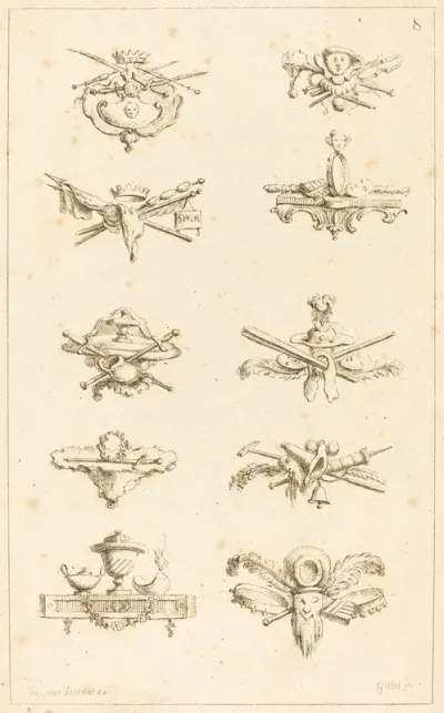 Designs for Tail-Pieces: pl. 8