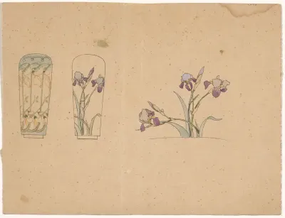 Designs for the Decoration of Two Vases and Two Handles