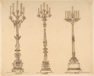 Designs for Three Candelabras