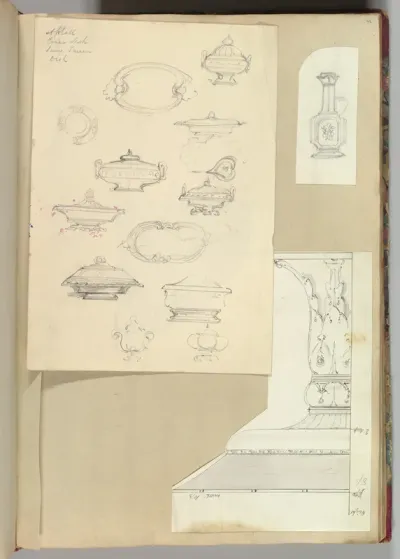 Designs for Tureens and a Platter