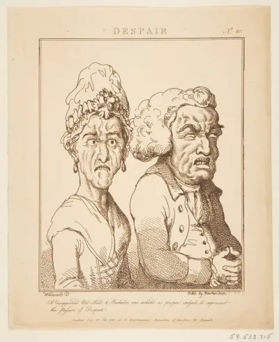 Despair (Le Brun Travested, or Caricatures of the Passions)
