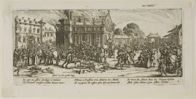 Destruction of a Convent, plate six from The Large Miseries of War