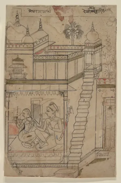 Desvarari Ragini: Folio from a ragamala series (Garland of Musical Modes)
