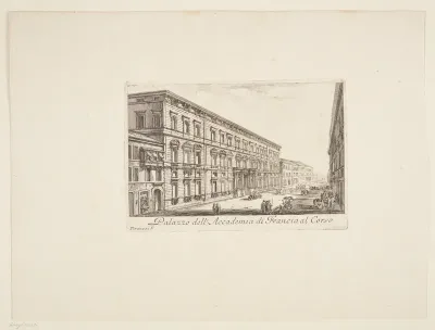 Det Franske Akademi's palazzo på Corso'en