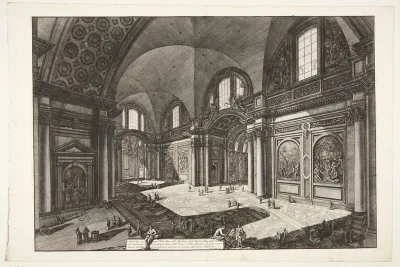 Det indre af kirken Santa Maria degli Angeli, beliggende i Diocletian's termer