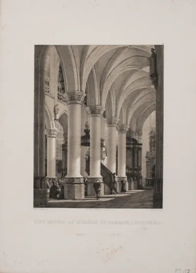 Det indre af kirken St. Sablon i Bryssel.