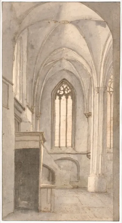 Det indre af S. Cunerakirken i Rhenen (prov. Utrecht)