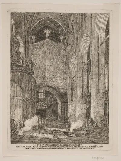 Det indre af St. Catharina Kirken i Hamburg