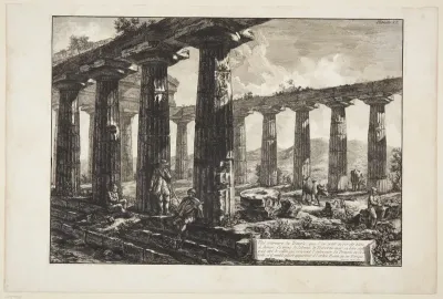 Det indre af templet, som menes opført for gudinden Juno [...]