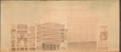 Det Kgl. Teater 1874. Længdesnit