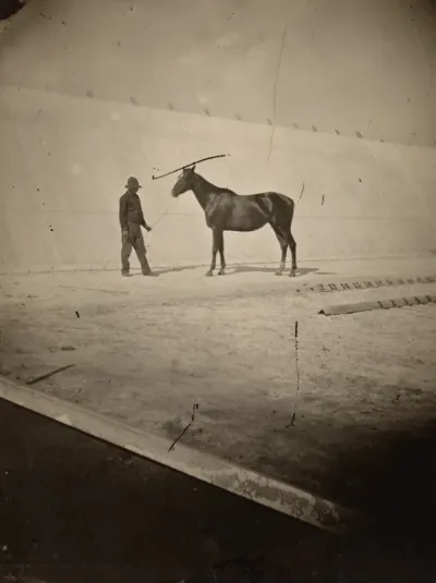 Detail of the Track at Leland Stanford's Horse Farm in Palo Alto