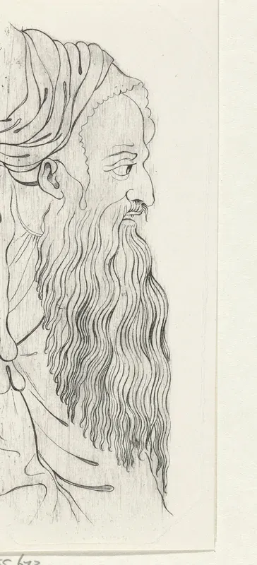 Detail van een allegorie op de ouderdom