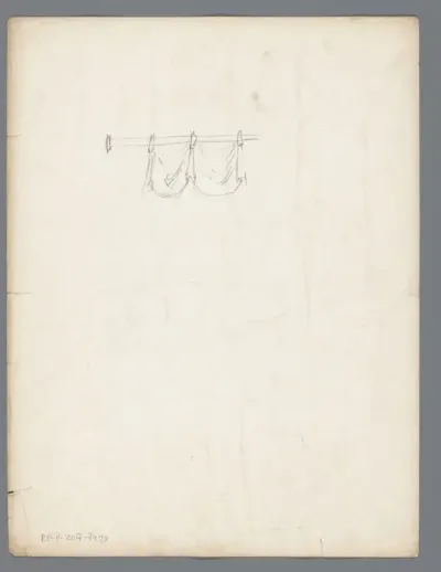 Detail van een gordijn