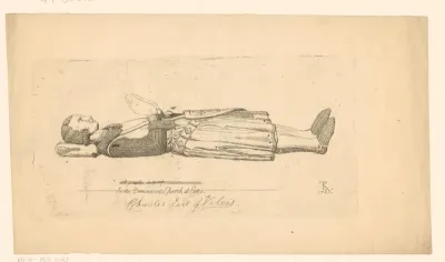 Detail van het praalgraf van Karel van Valois